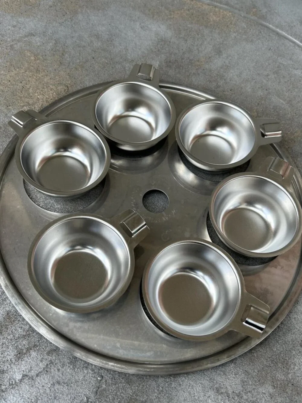 Vintage Saladmaster Egg Poacher Insert with 6 Cups 10 3/8”